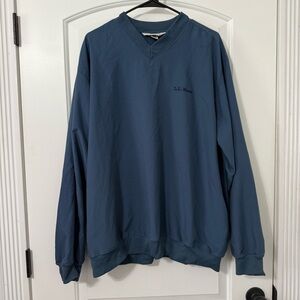 L.L. Bean Teal Windbreaker Jacket